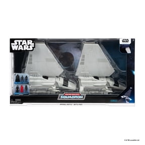 Star Wars Micro Galaxy Squadron Imperial Shuttle Battle Pack - Deluxe Set with Two Vehicles and Six 1-Inch Micro Figure Accessories