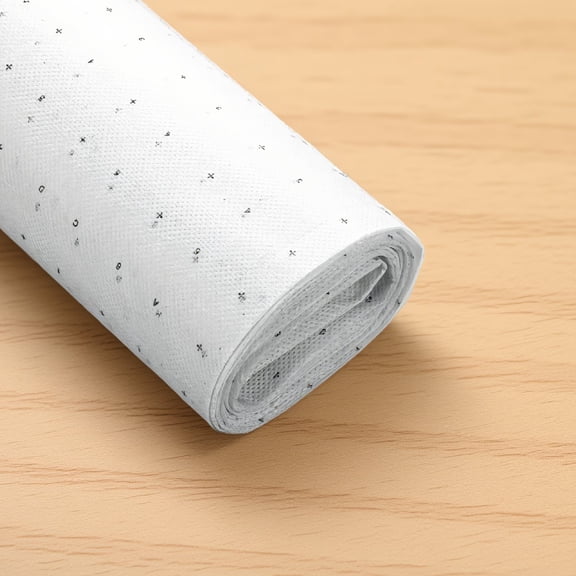 SWOEBTH 1 Roll Non Woven Pattern Tracing Paper for , Inch x 5 Yards, Pre-Cut with 1-Inch Grid Markings, Semi-Transparent