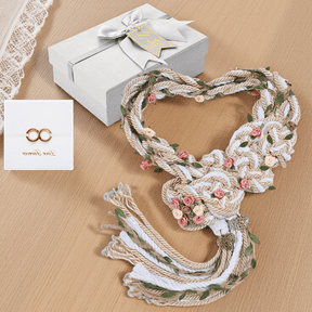 SWOEBTH 1 Set Wedding Lasso Handfasting Cord for Ceremony, Braided Rope Lazos for Traditional Wedding