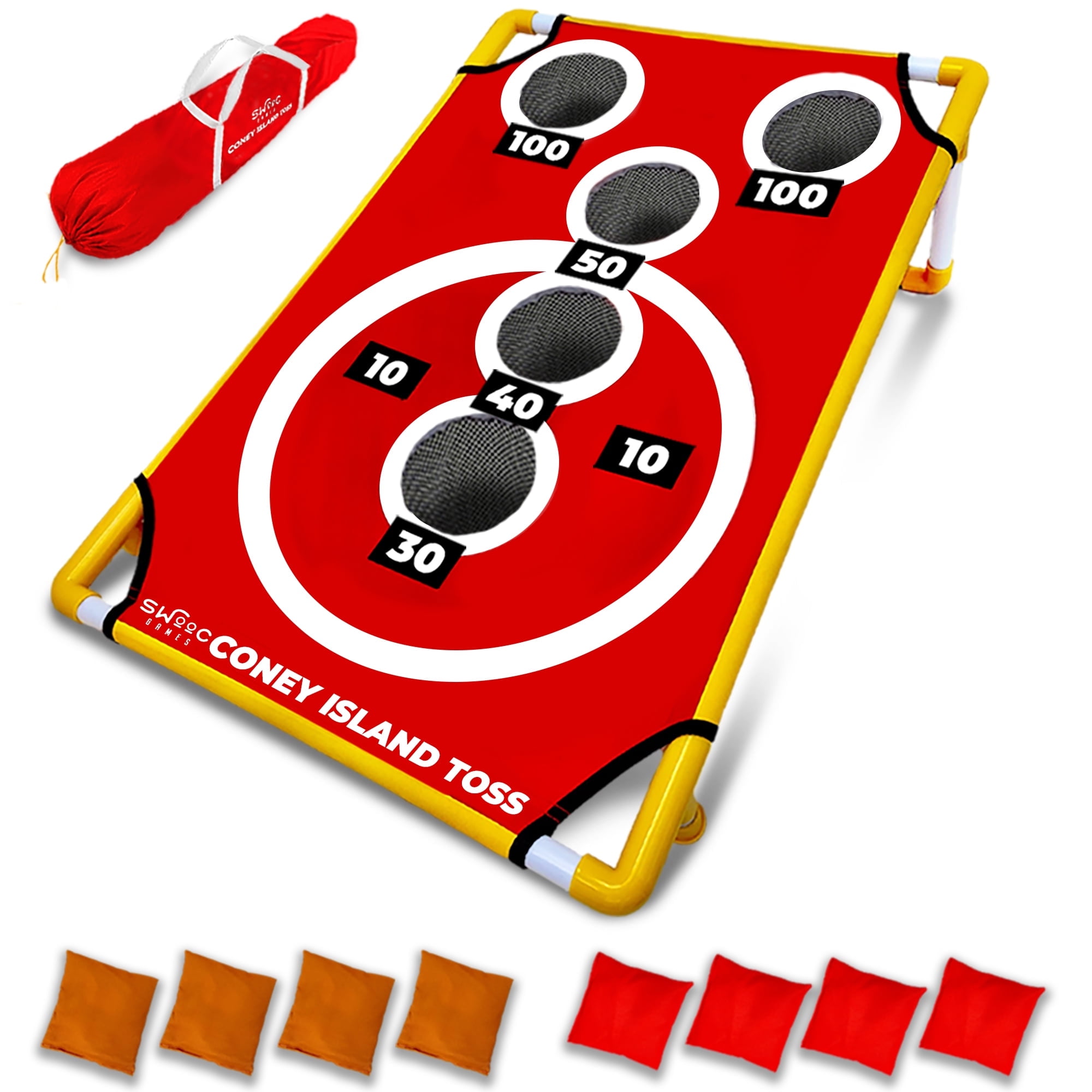 Coney Island Toss Red and Yellow Bean Bag Game Set