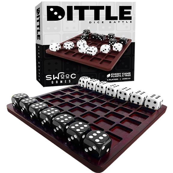 Dittle- Dice Battle | 2 Player Dice Games for Adults | Coffee Table Game