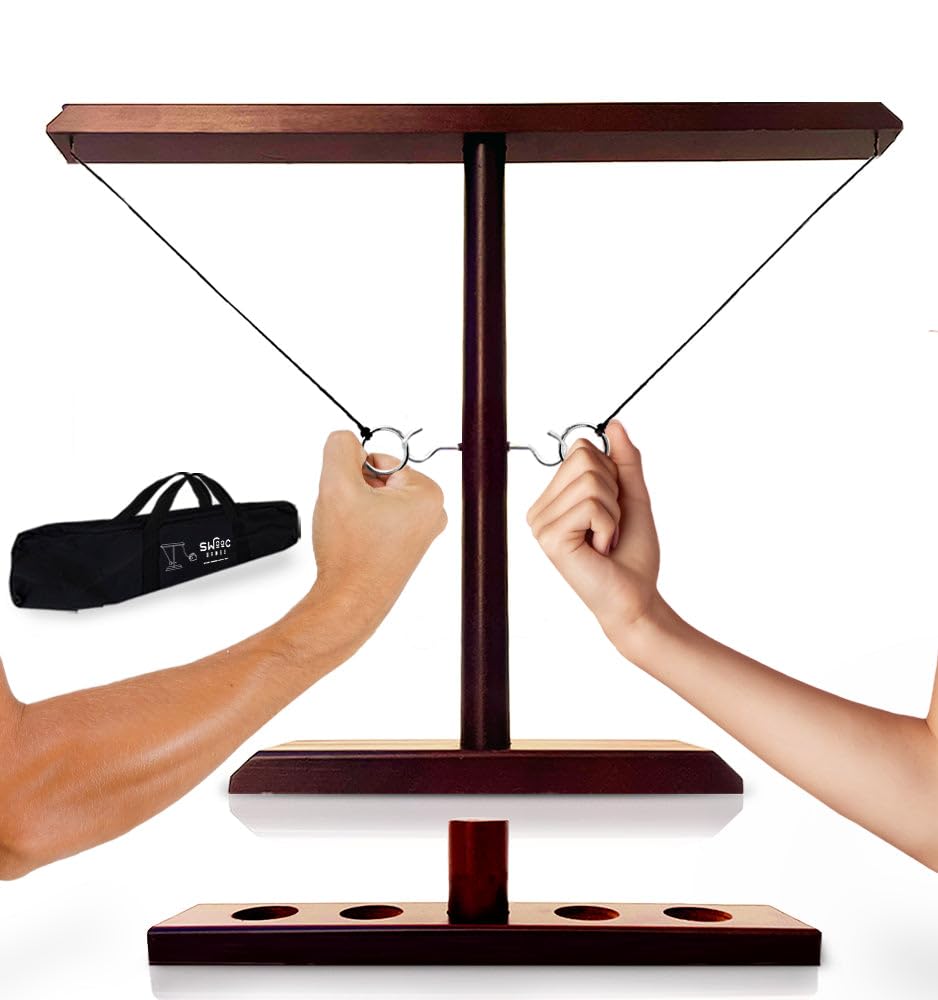 SWOOC Games Battle Hooks XL Hook and Ring Game with Ladder 5+ Games