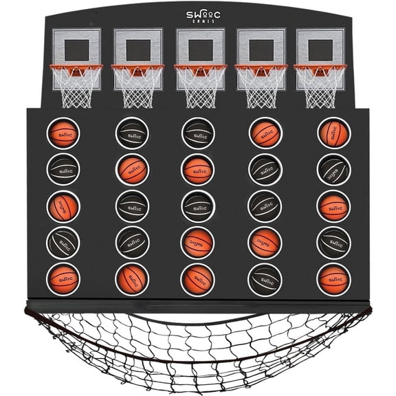 Low Post Lineup | Wall Mounted Giant Basketball 4 In A Row w/ 5+ Games
