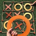 thumbnail image 1 of Premium Giant Wooden Tic Tac Toe Game (All Weather) | 3ft x 3ft | Big X & O, 1 of 5