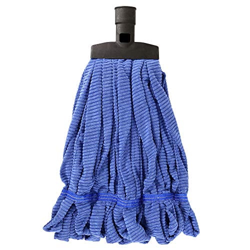 Blue Microfiber Washable Twist String Wet Mop Head