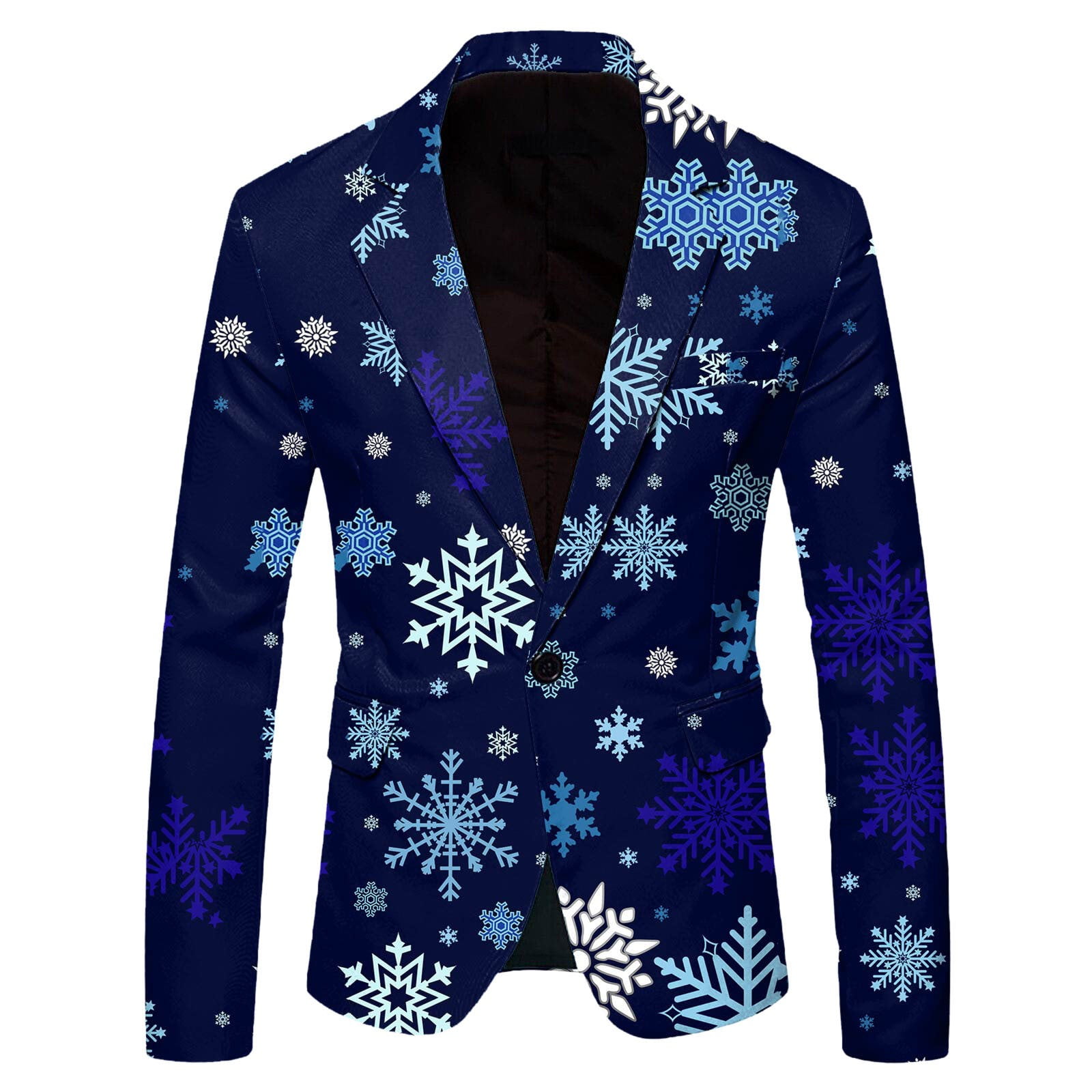 SWPZC Men Suit Jacket Men S Christmas Printed Suit Jacket Fashionable and Casual Slim Fit Jacket Regular Fit Coats Mens Casual Sport Coats Walmart