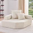 thumbnail image 1 of SWQQWEI156''Oversized Modular Couches, Luxury Boucle U Shaped Couch Sectional with Chaise, 1 of 9