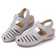 thumbnail image 1 of SWQZVT Closed Toe Sandals for Women Casual Summer Hollow Out Vintage Wedge Sandal Gladiator Outdoor Shoes, 1 of 6