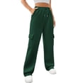 thumbnail image 1 of SWQZVT Womens Cargo Sweatpants Baggy High Waisted Joggers Sweat Pants Athletic Pants with Pockets, 1 of 1