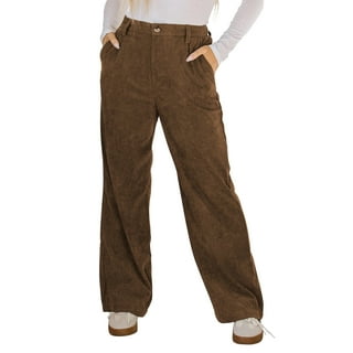 パンツ PLAIN Brown Pants with Concealed Closure in Courduroy Woman il_1080xN.5858907683_8z57.jpg