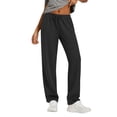 thumbnail image 1 of SWQZVT Womens Sweatpants Straight Leg Sweat Pants Elastic Waisted Trousers with Pockets Drawstring Workout Pants, 1 of 7