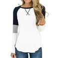 SWQZVT Womens Tops Long Sleeve Shirts Casual Fall TShirts Tunic Tops
