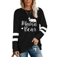 thumbnail image 1 of SWQZVT Womens Tshirts Loose Fit Long Sleeve Shirt for Women Casual Fall Tunic Tops Crew-Neck Shirt Blank Tees Blouses, 1 of 4