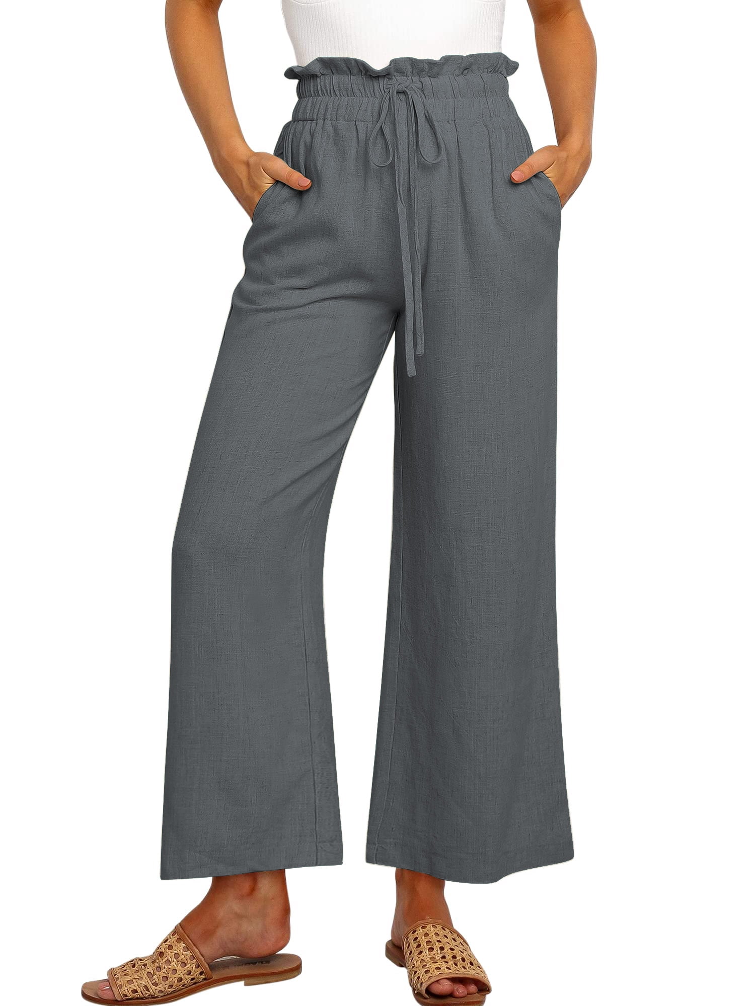 Wide Leg Pants with Pockets
