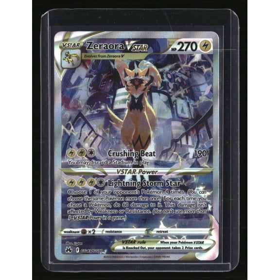 SWSH Crown Zenith Galarian Gallery Zeraora VSTAR GG43 GG70 Near Mint Trading Card