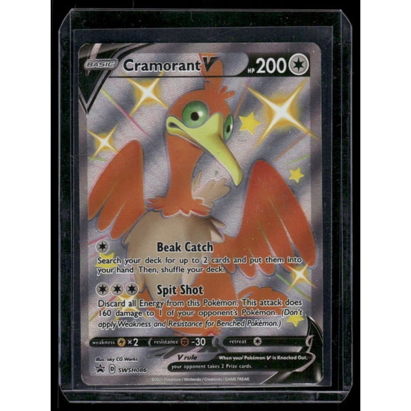 2024 Pokemon SWSH Sword & Shield Promo Cards Cramorant V Holo Rare #SWSH086 English Trading Card