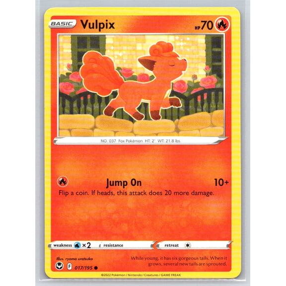 SWSH12: Silver Tempest Vulpix Common #017/195