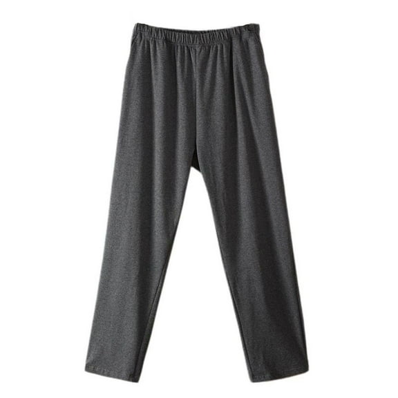 SWSMCLT Man Comfy Pajamas Thin Pj Pants Medium Waist Lounge Pajama Pants Long Pocket Sleeping Basic Fall Grey X-Small