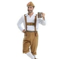 thumbnail image 1 of SWSMCLT Men's 3 Piece Outfit Lederhosen Adjustable Outfit Beers Bavarian Chic Detachable Classic Green Medium, 1 of 5
