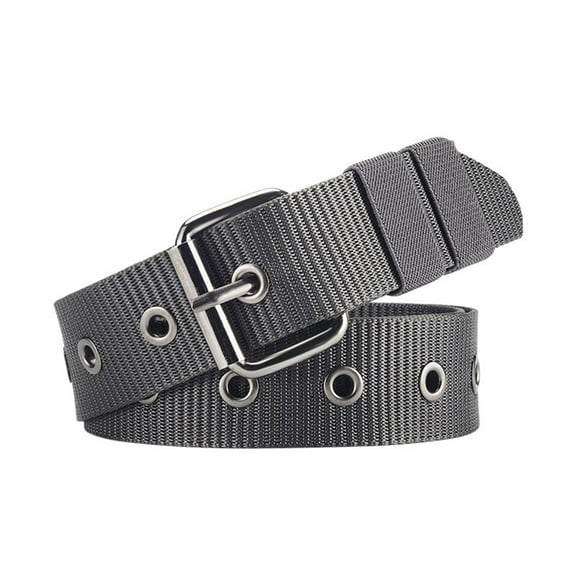 SWSMCLT Men's Adjustable Belts Autumn Belt 2025 Casual Braided Metal Buckle Spring Winter All Seasons Dark Grey Small-Large