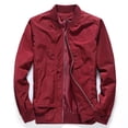 thumbnail image 1 of SWSMCLT Men's Bomber Jackets Winter Jacket Long Sleeve Jackets Fall Snow Full Zip Spring Pocket Cozy Classic Red X-Large, 1 of 1