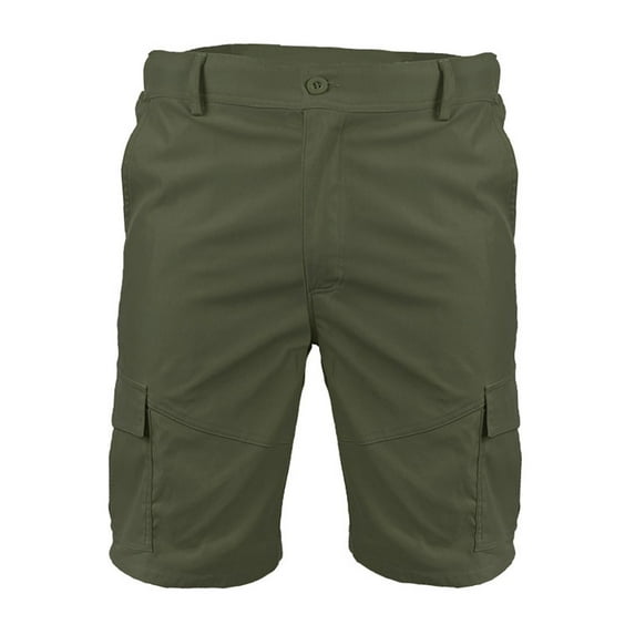 SWSMCLT Men's Cargo Shorts Mid Rise Casual Summer Mid Thigh Streetwear Work Utility Shorts Cargo Shorts Cotton Army Green Large