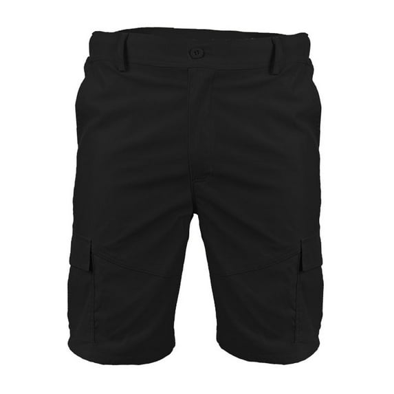 SWSMCLT Men's Cargo Shorts Mid Rise Casual Summer Mid Thigh Streetwear Work Utility Shorts Cargo Shorts Cotton Black Large