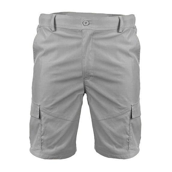 SWSMCLT Men's Cargo Shorts Mid Rise Casual Summer Mid Thigh Streetwear Work Utility Shorts Cargo Shorts Cotton Grey Medium