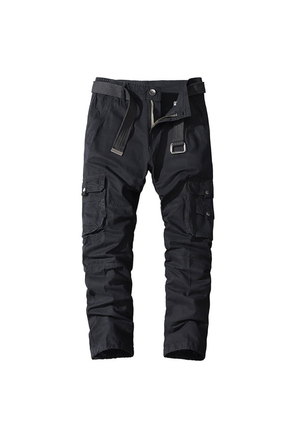 Men's Casual Pants Drawstring Trousers Mid 100 Cotton Summer Comfy Ankle Pants Black 36