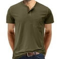 thumbnail image 1 of SWSMCLT Men's Soft Shirt Basic T Shirt Short Sleeve Regular Fit Fashion Cool Top Pocket Summer Stretch Green Large, 1 of 4