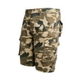 thumbnail image 1 of SWSMCLT Men's Cotton Cargo Shorts Summer Travel Casual Shorts Lightweight Bermuda Shorts Slim Fit Pocket Hiking Khaki 34, 1 of 1