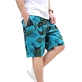 thumbnail image 1 of SWSMCLT Men's Cotton Shorts Beach Beach Pants Short Casual Shorts Swimming Hawaiian Mid Rise Summer Fashion 9Sky Blue Medium, 1 of 1