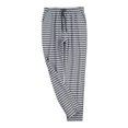 thumbnail image 1 of SWSMCLT Men's Cotton Soft Striped Lounge Drawstring Pocket Long Pajamas Pants Summer Pjs Elastic Waist Casual Dark Grey Striped Small, 1 of 1