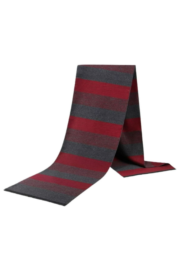 Men's Fashion Scarves Warm Scarf Fall Winter Spring Regular Fit Thick Fringe Muffler Style4 One Size