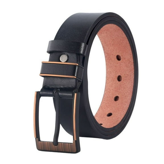 SWSMCLT Men's Faux Leather Belt Fashion Groove Belt Dress Spring Adjustable Belts Summer Fall Business Casual Black X-Small-Large