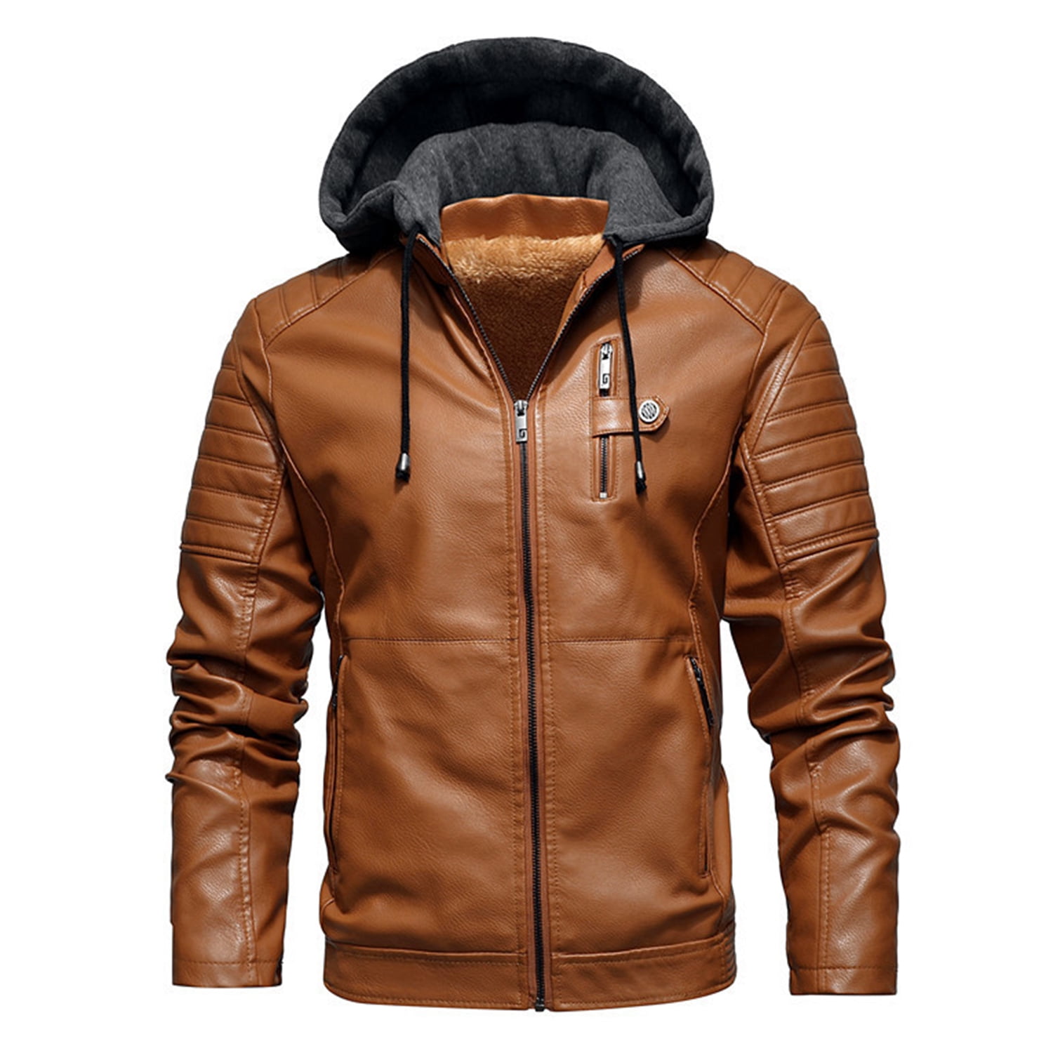purcolt Men's Fleece Lined Hooded Winter Coats Water Resistant Windproof Insulated Thermal Skiing Jackets Parka Raincoats with Pockets