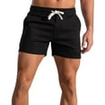 thumbnail image 1 of SWSMCLT Men's Gym Shorts Summer Soft Terry Cotton Lounge Shorts Elastic Waist Sweat Shorts Drawstring Mid Rise Workout Jogger Sweatpants Black X-Large, 1 of 4
