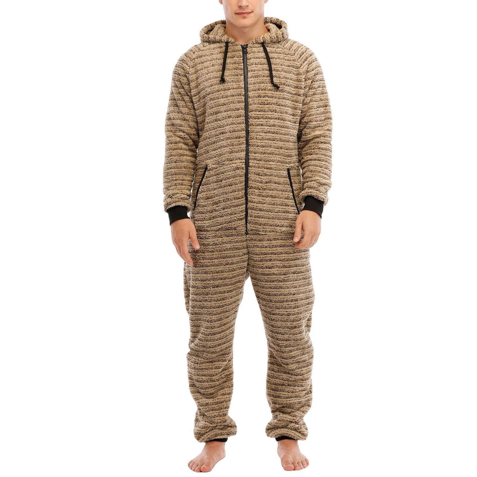 SWSMCLT Men s Hooded Onesie Pajamas Warm Fuzzy Fleece One Piece Pjs swsmclt-men-s-hooded-onesie-pajamas-warm-fuzzy-fleece-one-piece-pjs