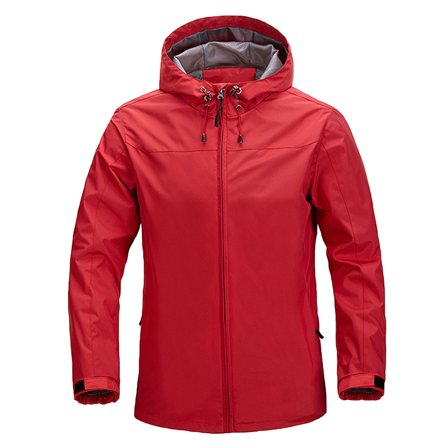 SWSMCLT Men's Jackets Full Zip Hooded Outdoor Rain Jacket Windbreaker