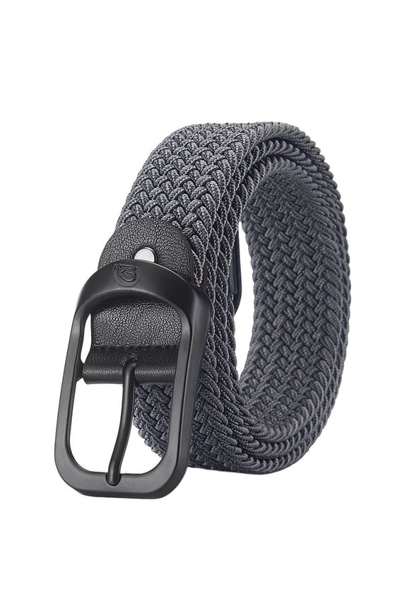 Men's Loops Belt Braided Casual Autumn Chic Office Medium Braid Belt All Seasons Adjustable Belts Grey Small-Large