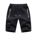 thumbnail image 1 of SWSMCLT Men's Soft Lightweight Sweat Shorts Gym Shorts Drawstring Joggers Short Comfy Cotton Spandex Summer Black Small, 1 of 4