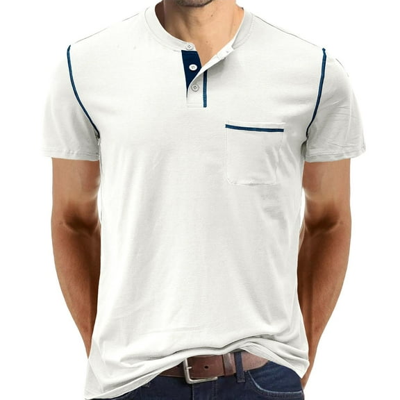 SWSMCLT Men's Soft Shirt Basic T Shirt Short Sleeve Regular Fit Fashion Cool Top Pocket Summer Stretch White 3X-Large