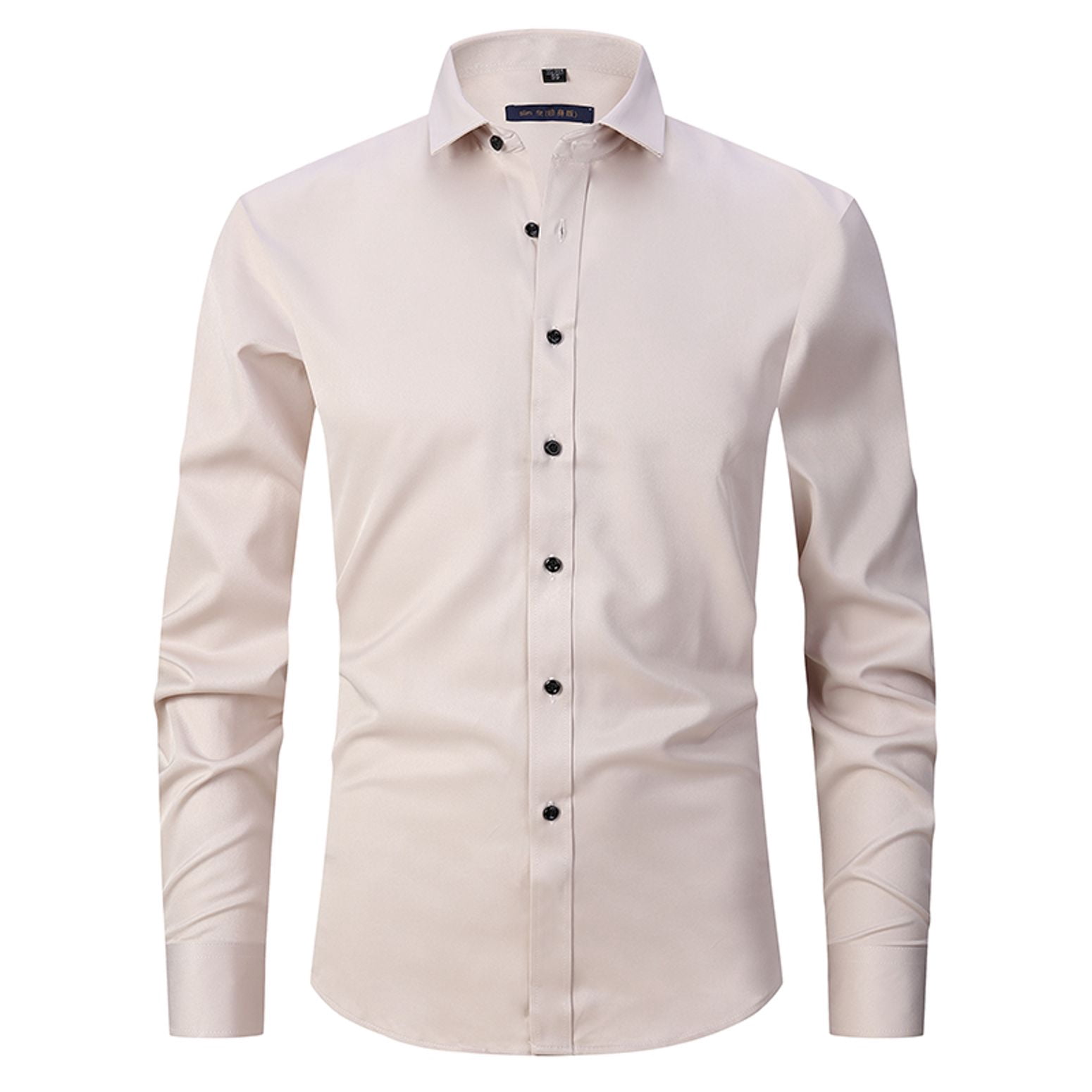 white christmas dresses Canapa - Slim Fit Spread Collar Linen Shirts main image 1