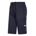 thumbnail image 1 of SWSMCLT Men's Stretch Capris Pants Soft Elastic Waist Crop Pants Long Shorts Cargo Mid Rise Loose Summer Spandex Drawstring Blue 48, 1 of 1