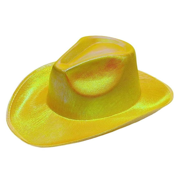 SWSMCLT Men's Summer Cap Halloween Hat Winter Regular Fit Basic Casual Acting Disco Fall Panama Hat Fashion Yellow One Size