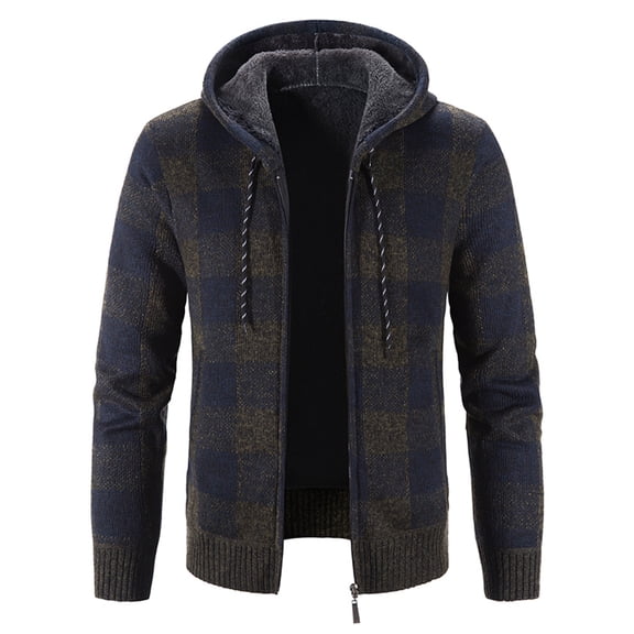 SWSMCLT Men's Sweaters Coat Warm Soft Winter Cardigan Winter Lounging Long Sleeve Outerwear Army Green Large