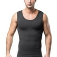 thumbnail image 1 of SWSMCLT Men's Tank Tops Vest Firm Slim Compression Vest Grey Body Shaper Spandex Vest Soft Tummy Control Stretchy Grey X-Small, 1 of 1