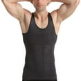 thumbnail image 1 of SWSMCLT Men's Tank Tops Vest Tummy Control Basic Body Shaper Shapewear Firm Waist Trainer Spandex Medium Soft Vest Tight Grey Small, 1 of 1