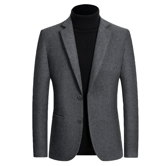 SWSMCLT Men's V Neck Blazer Sport Coat Fall Valentines Day Suit Jacket Cozy Classic Soft Grey5 Medium