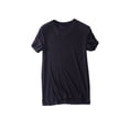 thumbnail image 1 of SWSMCLT Men's V Neck Shirt Soft Top Stretch Fall Lightweight Comfy Summer Basic Casual Short Sleeve T shirt Black X-Small, 1 of 1